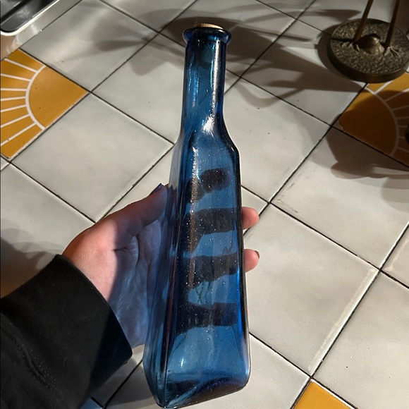 Cobalt Blue Glass Bottle - Picture 2 of 4